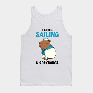 I Like Sailing and Capybaras Tank Top